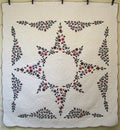 Flower Star Applique Amish Quilt 105x112