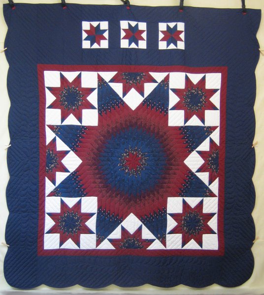 Star Star Patchwork Amish Quilt 103x115