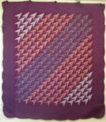 Turkey Tracks Patchwork Amish Quilt 103x116