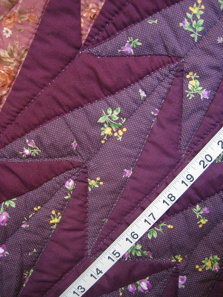 Turkey Tracks Patchwork Amish Quilt 103x116