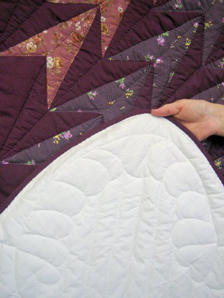 Turkey Tracks Patchwork Amish Quilt 103x116