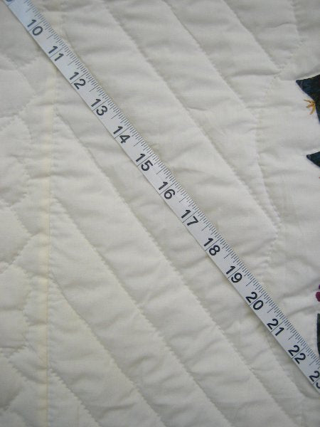 Heart of Roses Applique Amish Quilt 102x113