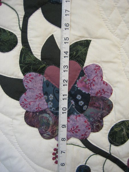 Heart of Roses Applique Amish Quilt 102x113