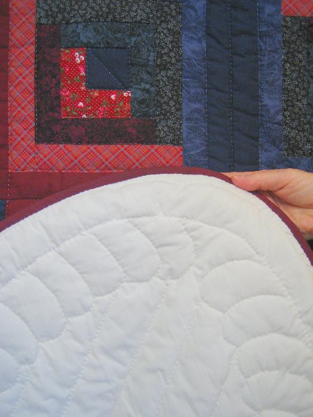 Log Cabin Amish Quilt 72x97