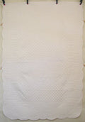 Flower Wreath Wholecloth Amish Quilt 73x105
