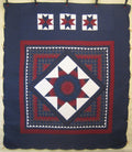 Midnight Lone Star Common Amish Quilt 100x116