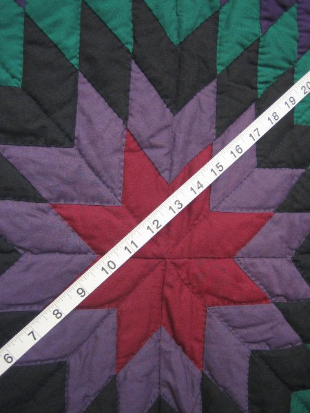 Amish Broken Star Dutch Colors Quilt 93x108