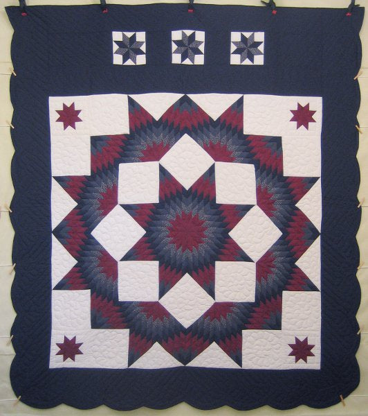 Broken Star Amish Quilt 98x113