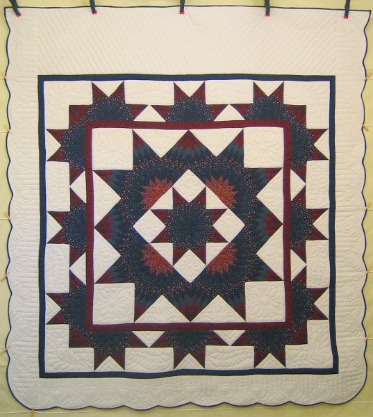 Rising Stars Patchwork Amish Quilt 99x110