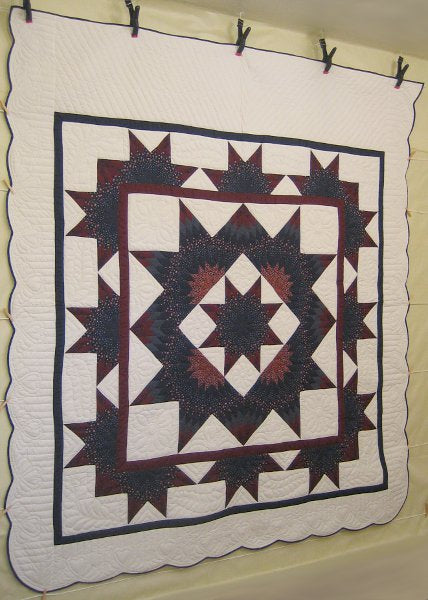 Rising Stars Patchwork Amish Quilt 99x110