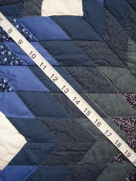 Framed Compass Star Amish Quilt 102x114