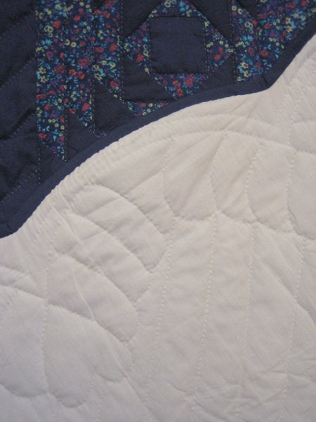 Cabin Trellis Patchwork Amish Quilt 103x114