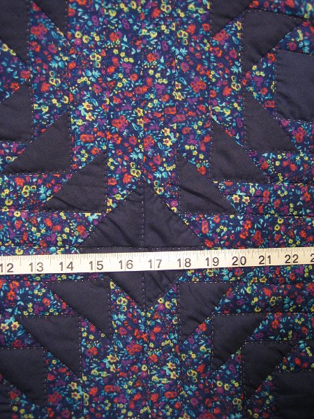 Cabin Trellis Patchwork Amish Quilt 103x114