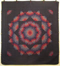 King Broken Star Burst Amish Quilt 102x113