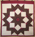 Reflected Rising Star Patchwork Amish Quilt 106x114