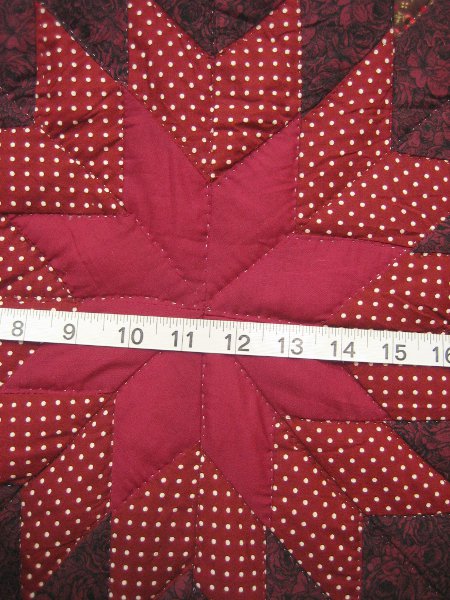 Reflected Rising Star Patchwork Amish Quilt 106x114