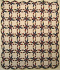 Double Wedding Ring Amish Quilt 98x113