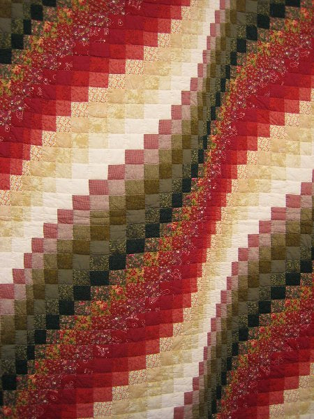 Earthquake Patchwork Amish Quilt 97x111