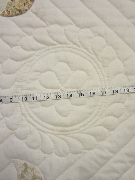 Country Rose Applique Amish Quilt 102x114
