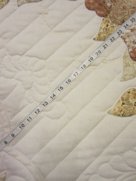 Country Rose Applique Amish Quilt 102x114