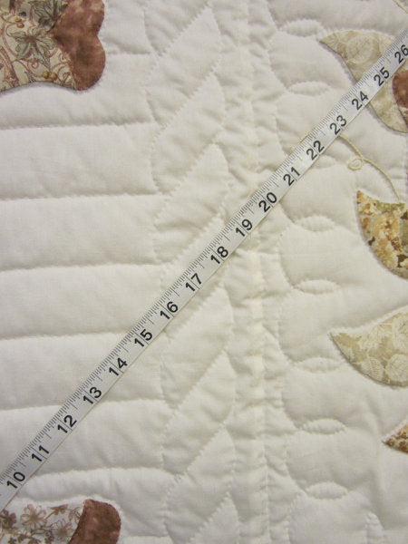 Country Rose Applique Amish Quilt 102x114