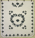 Heart of Roses Applique Amish Quilt 105x114