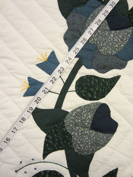 Heart of Roses Applique Amish Quilt with Border King