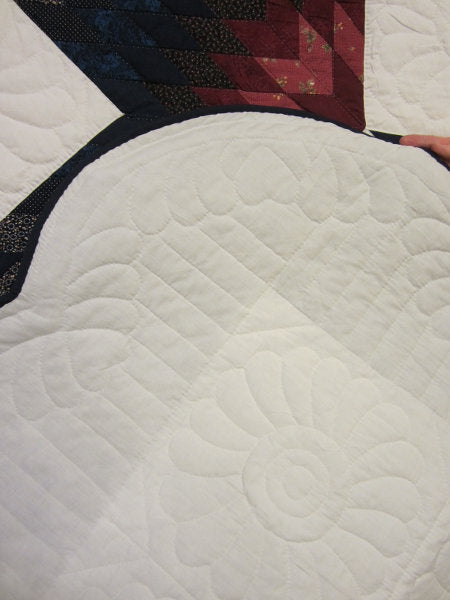 Broken Star Burst Amish Quilt 103x116