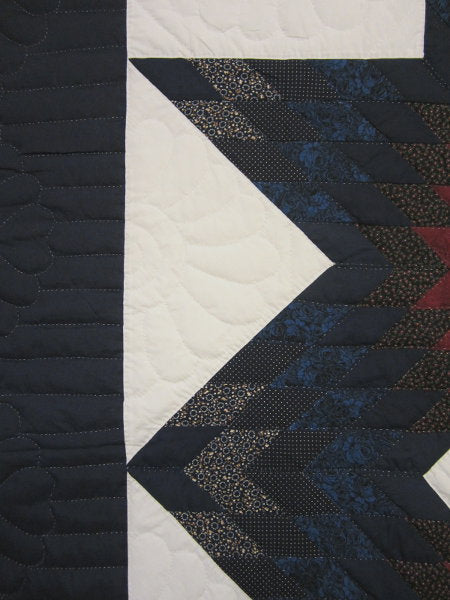 Broken Star Burst Amish Quilt 103x116