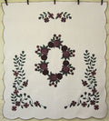 Rose Bouquet Wreath Applique Amish Quilt 101x113