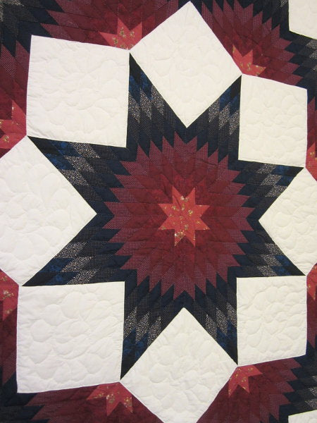 Broken Star Patchwork Amish Quilt 99x112