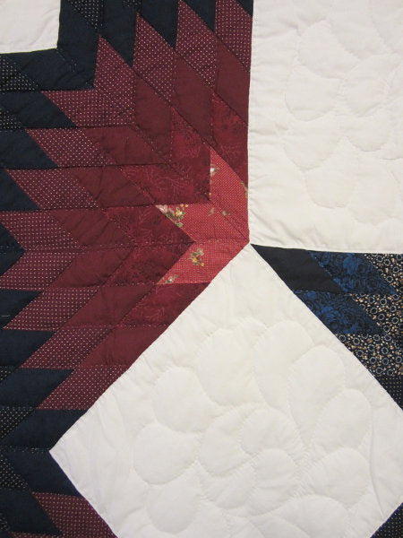 Broken Star Patchwork Amish Quilt 99x112