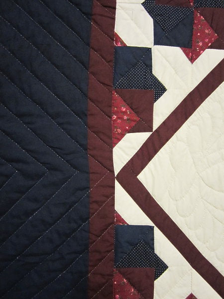 Spin Star Amish Quilt 102x116