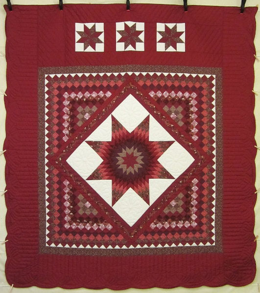 Lone Star Commons Patchwork Amish Quilt 103x115