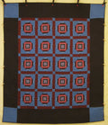 Dutch Colors Amish Mini Squares Diamond Quilt 99x109