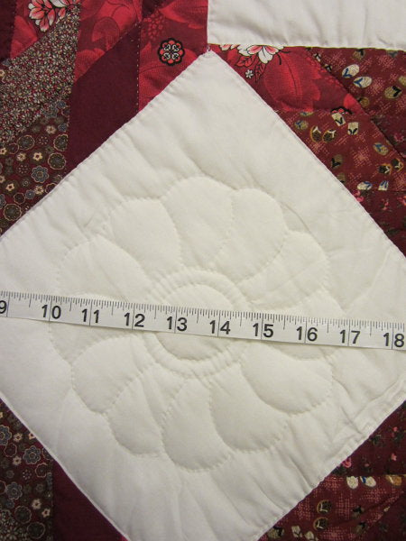Split Compass Star Patchwork Amish Quilt 103x116