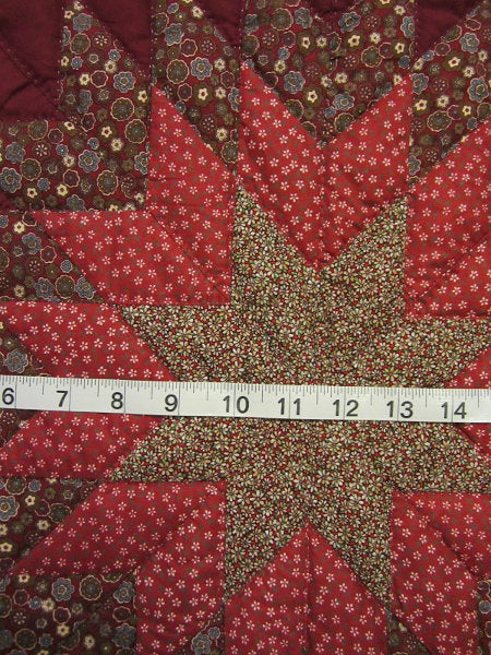 Split Compass Star Patchwork Amish Quilt 103x116