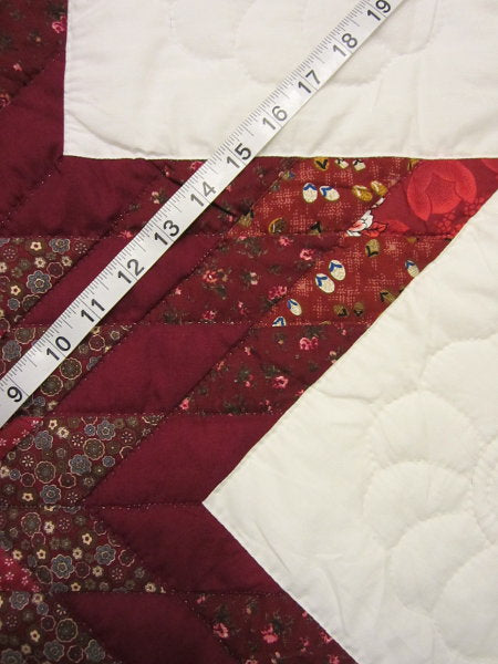 Split Compass Star Patchwork Amish Quilt 103x116