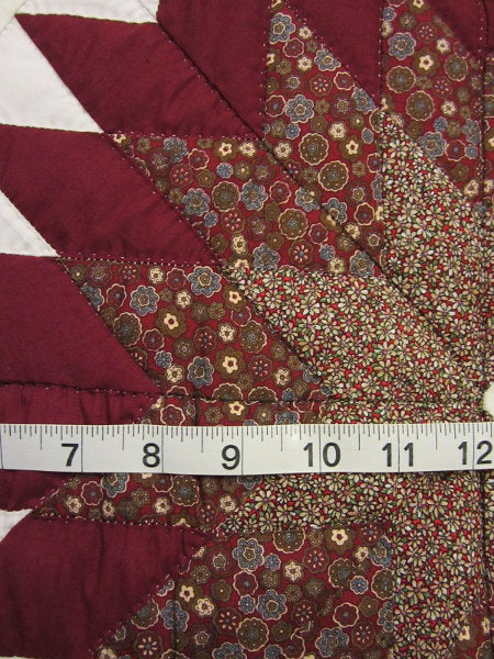 Split Compass Star Patchwork Amish Quilt 103x116