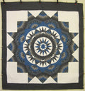 Broken Mariners Compass Star Amish Quilt 108x115