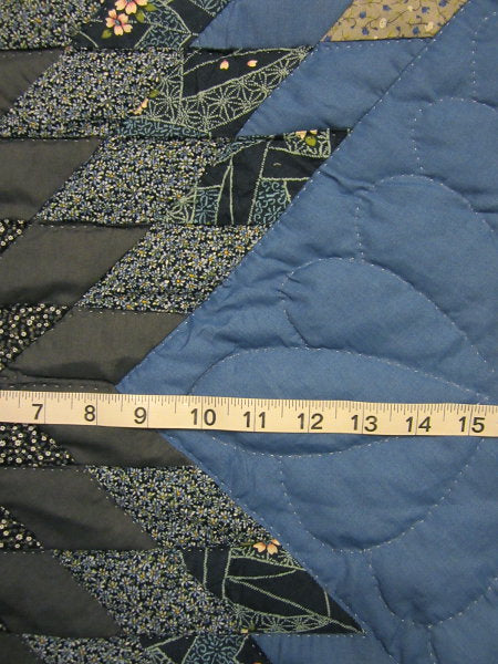 Broken Mariners Compass Star Amish Quilt 108x115