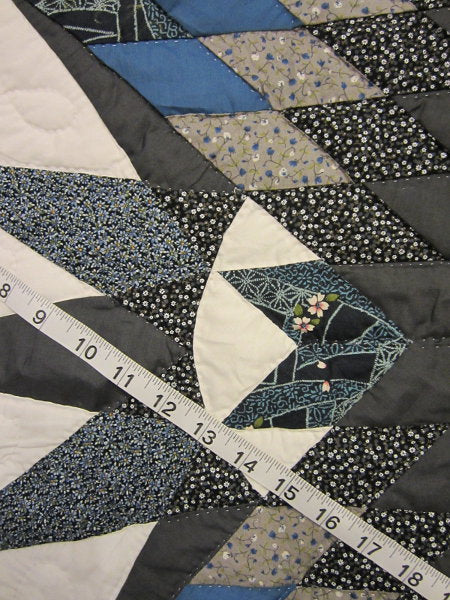 Broken Mariners Compass Star Amish Quilt 108x115