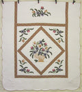 Victorian Basket Applique Amish Quilt 105x116