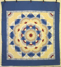 Broken Star Burst Amish Quilt 106x117