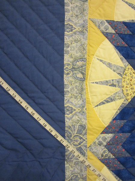 Broken Star Burst Amish Quilt 106x117