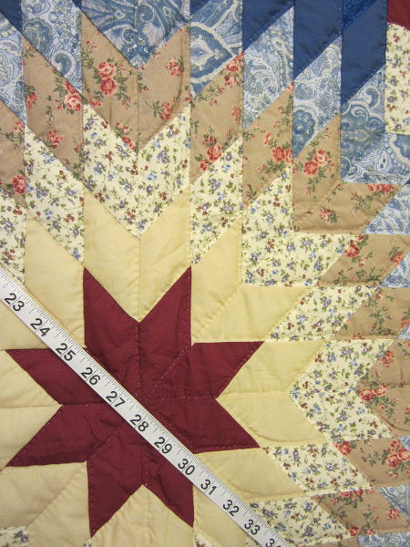 Broken Star Burst Amish Quilt 106x117