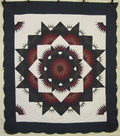Broken Twinkling Star Amish Quilt 101x116
