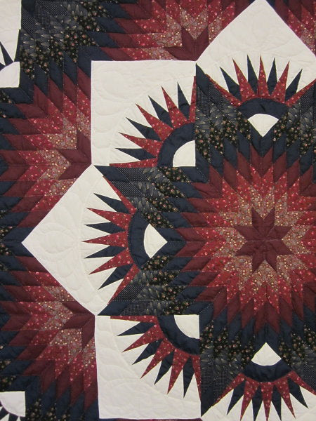 Broken Twinkling Star Amish Quilt 101x116