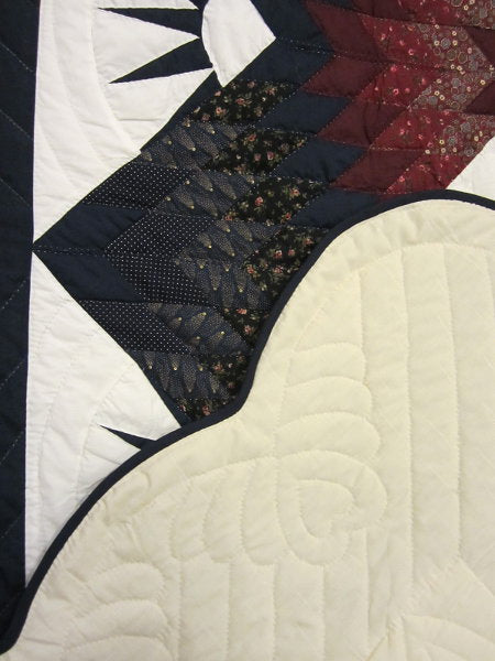 Broken Twinkling Star Amish Quilt 101x116