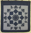 Broken Mineral Star Amish Quilt 104x114